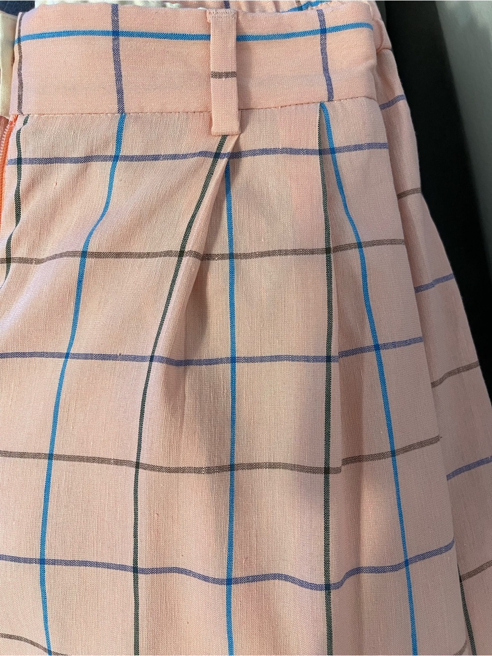 Paul Smith Pink Windowpane Check Linen Blend Pantsuit Size 36 - Picture 11 of 16